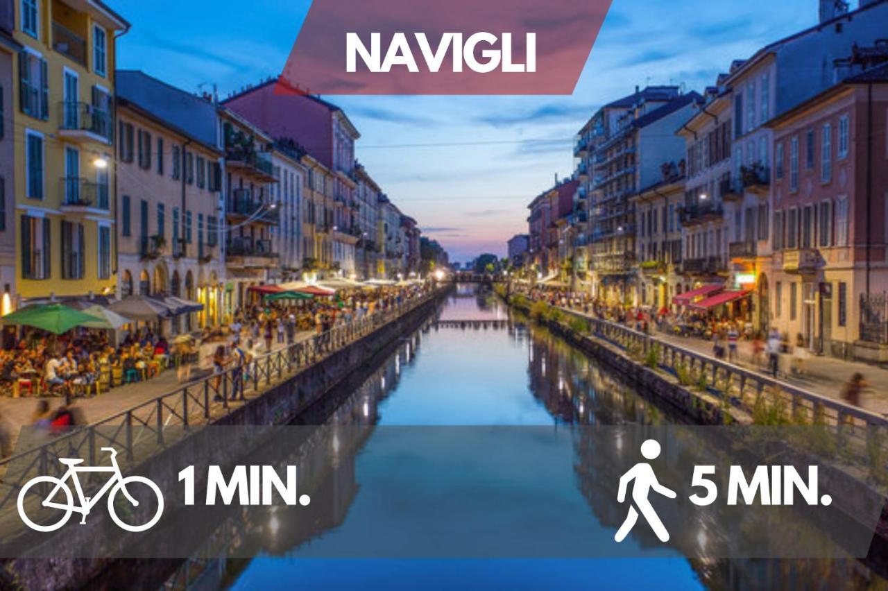 Апартаменти Navigli Design Loft - 7 Stops From Duomo, Ac, Netflix Мілан Екстер'єр фото